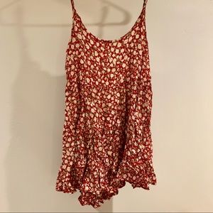 Floral Open Back Mini Dress
